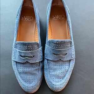 Franco Sarto women’s Blue Suede Loafers